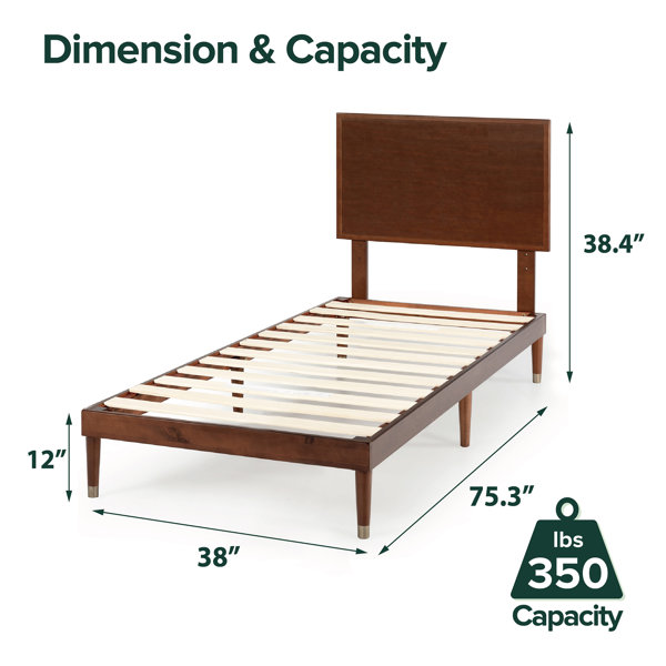 Oliver Buhr Contemporary Modern Wood Platform Bed & Reviews